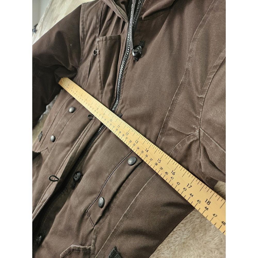 Canada Goose Down Jacket Parka Coyote Fur Hooded Women's Size 2XS - Picture 5 of 10